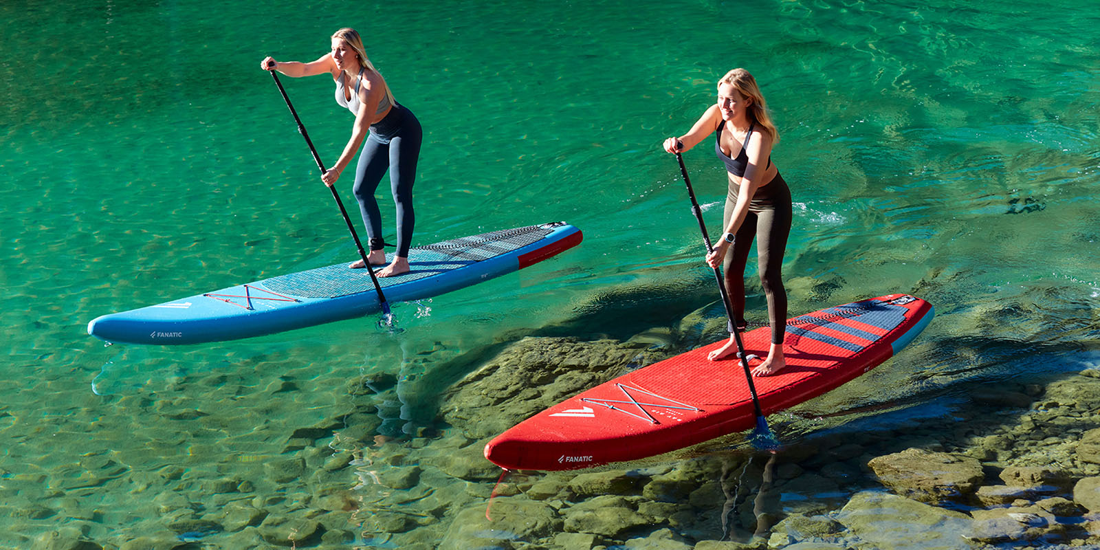 Les pagaies Fanatic Sup Paddle Carbon et Standard